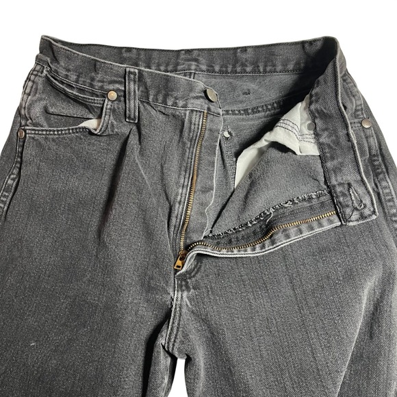 Wrangler women cowboy cut Black Denim Jeans Straight Leg Size 13 x 34 - Picture 4 of 8